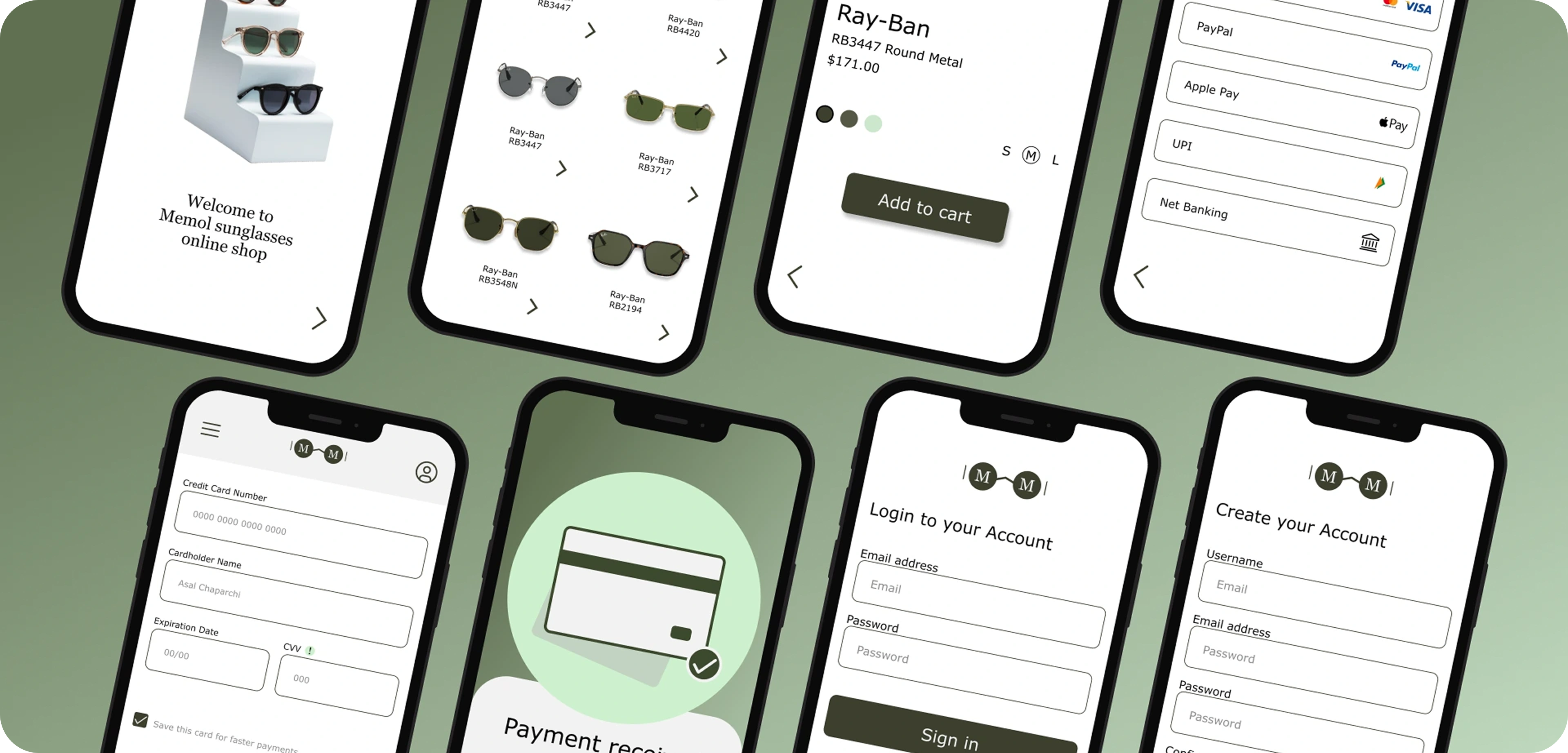 Memol Sunglasses Web App Cover